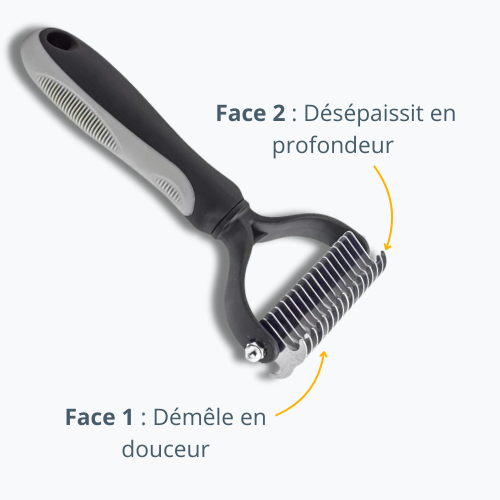 Dog curry brush - Detangles & thins out