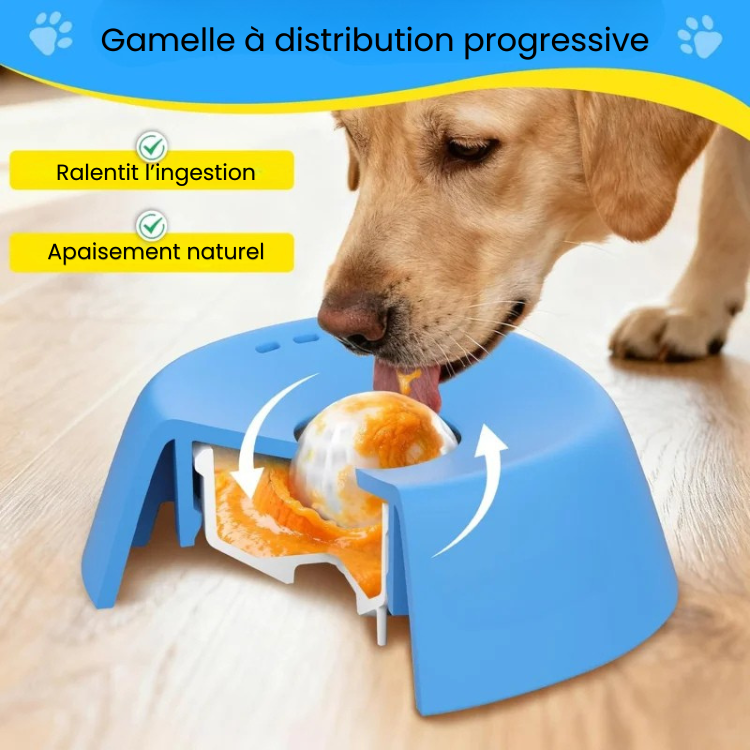 Boule à lécher pour chien - Apaisement Naturel