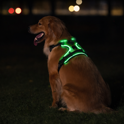 Harnais lumineux chien LED - Dog Safe