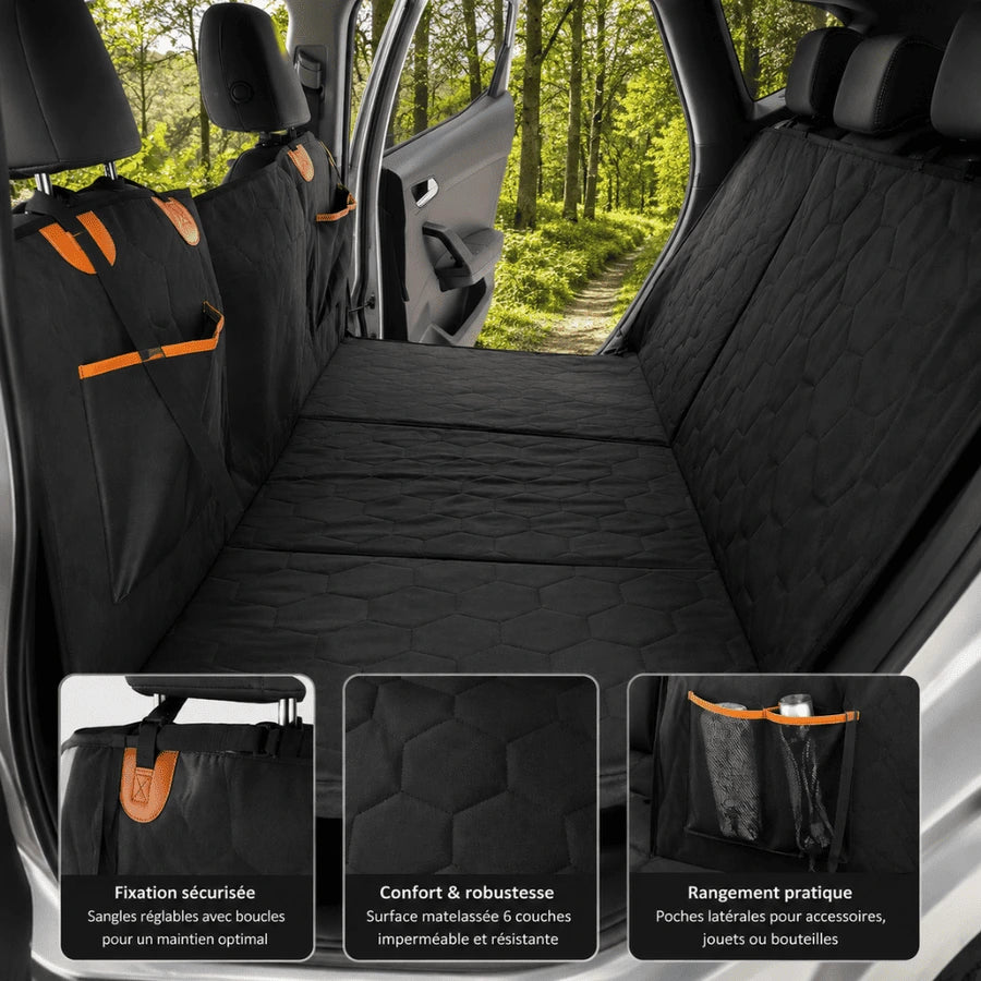 Housse de voiture pour chien - Fond rigide