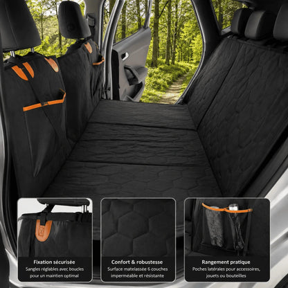 Housse de voiture pour chien - Fond rigide