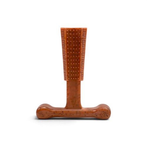 Bâton de mastication AventureCanine GripChew en forme de T avec picots pour l'hygiène dentaire du chien