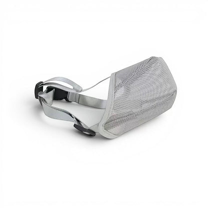 Filet anti-intoxication AventureCanine en nylon gris respirant avec sangles réglables pour chien