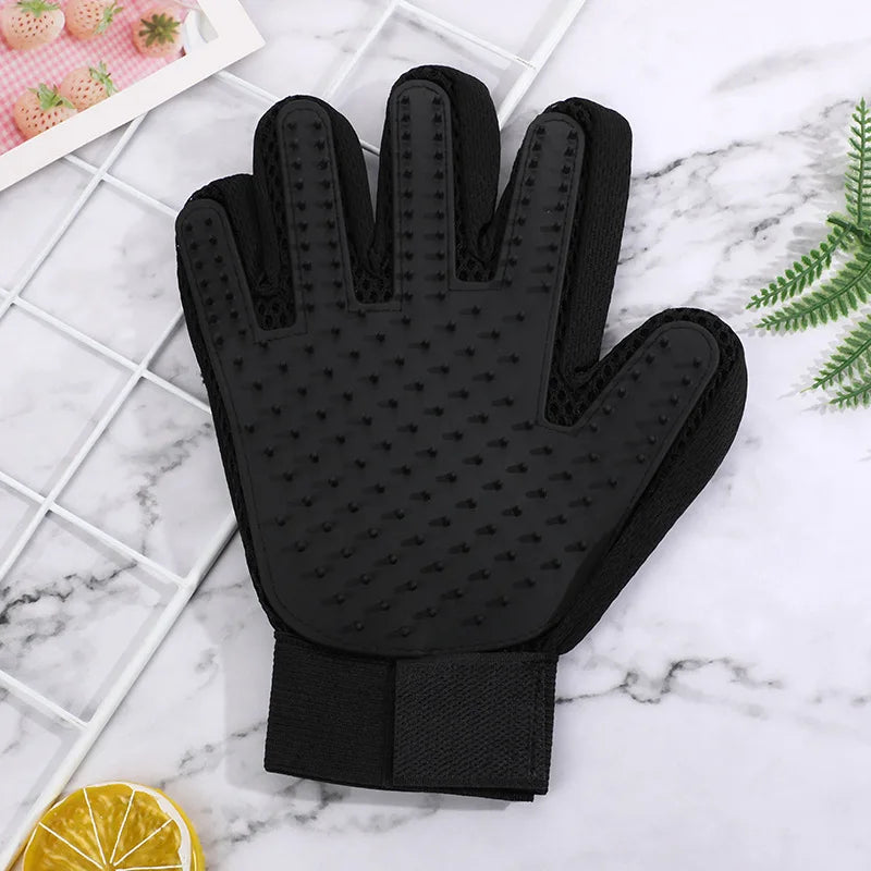 Gant Brosse pour Chien - Noir droitier
