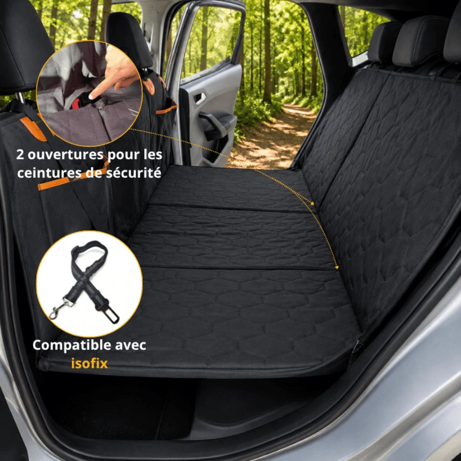 Housse de voiture pour chien - Fond rigide