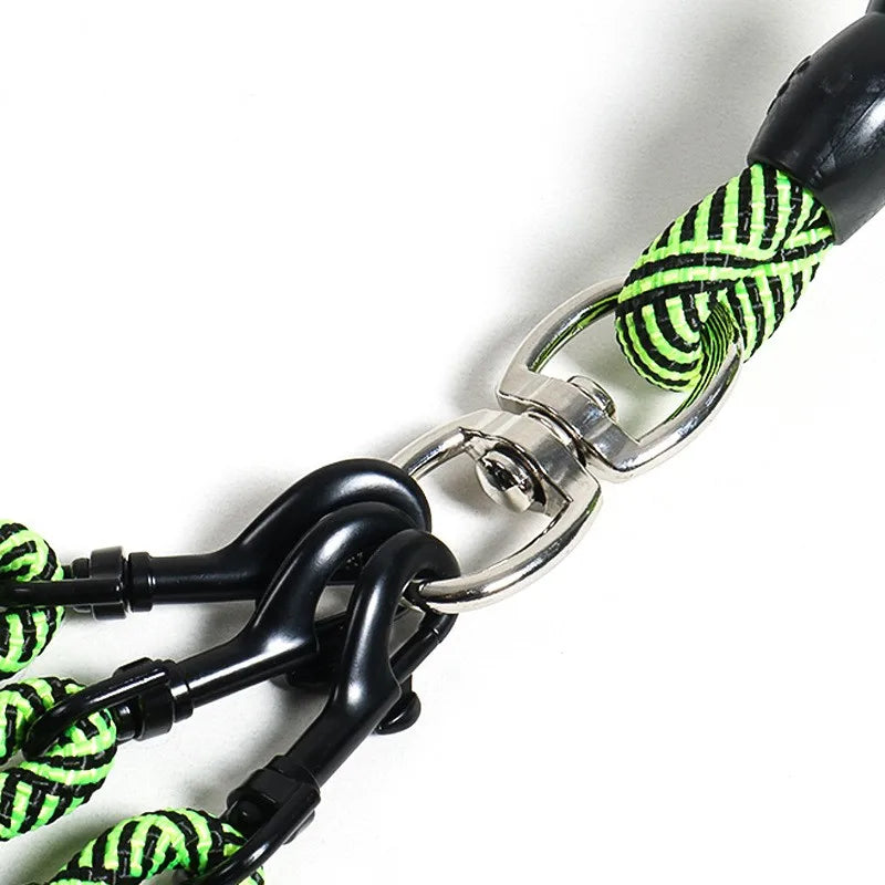 Laisse triple pour chien nylon résistant - Triple Dog