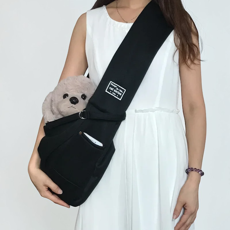 Sac de transport en bandoulière pour petit chien
