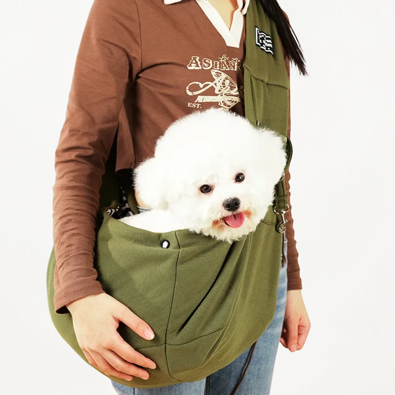 Sac de transport en bandoulière pour petit chien
